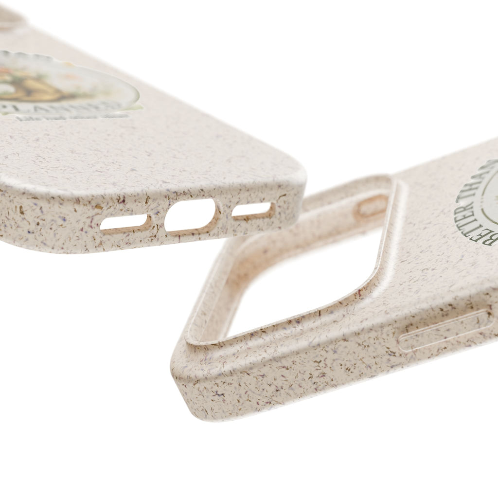 Better Than Planned floral boot illustration Phone Case | biodegradable eco-friendly
