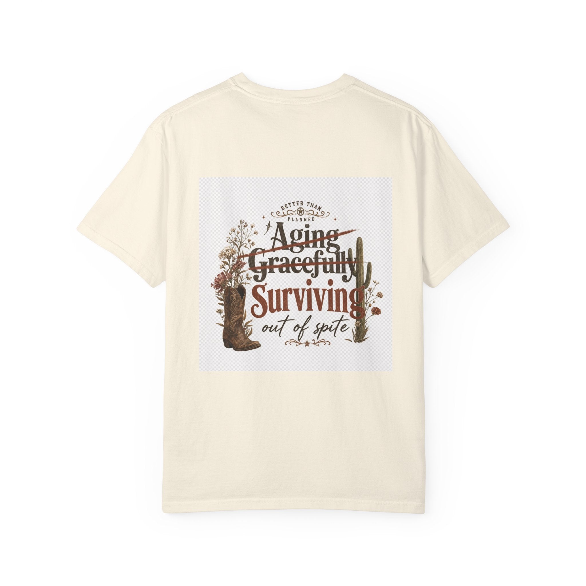 Surviving out of spite tee | Western cactus boot design