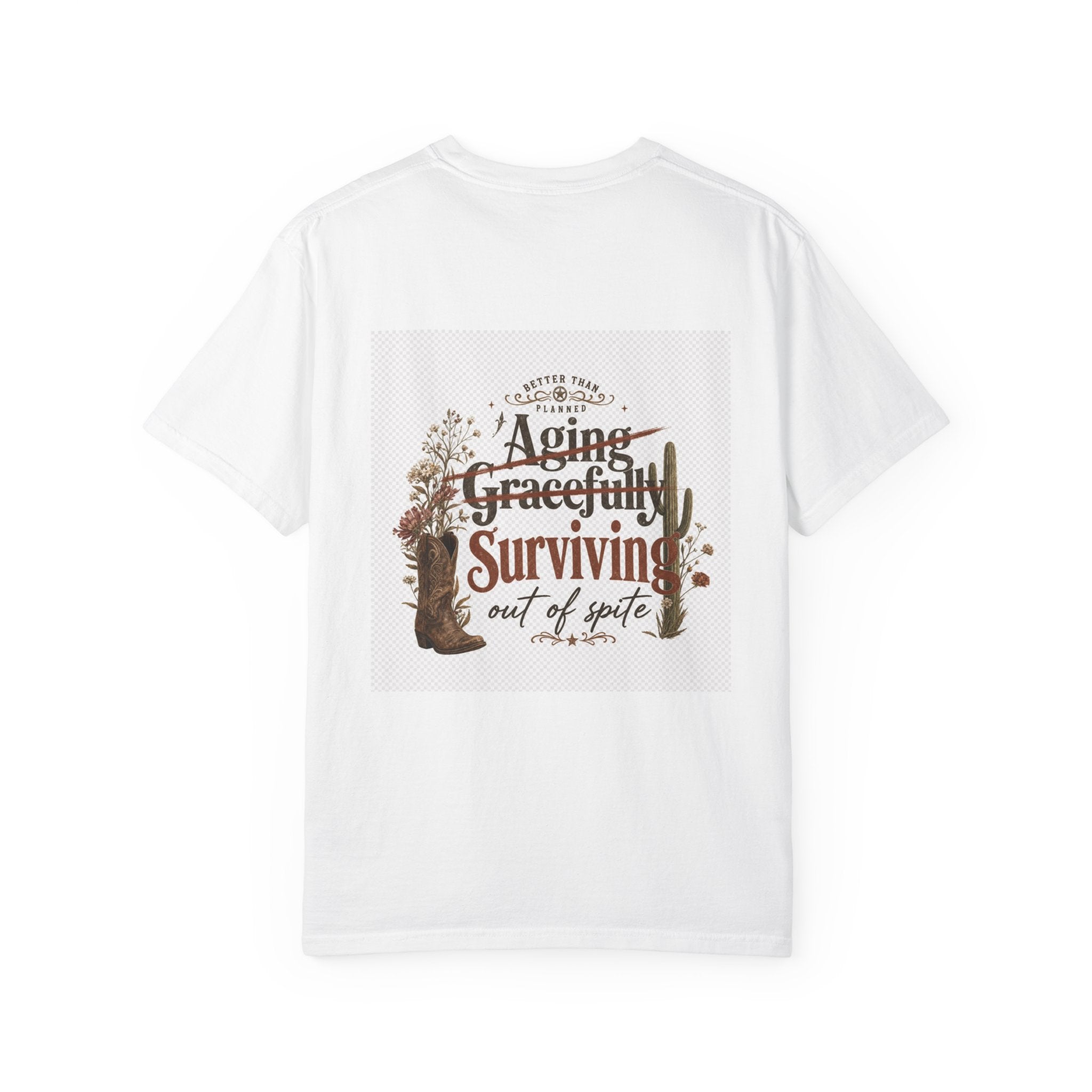 Surviving out of spite tee | Western cactus boot design