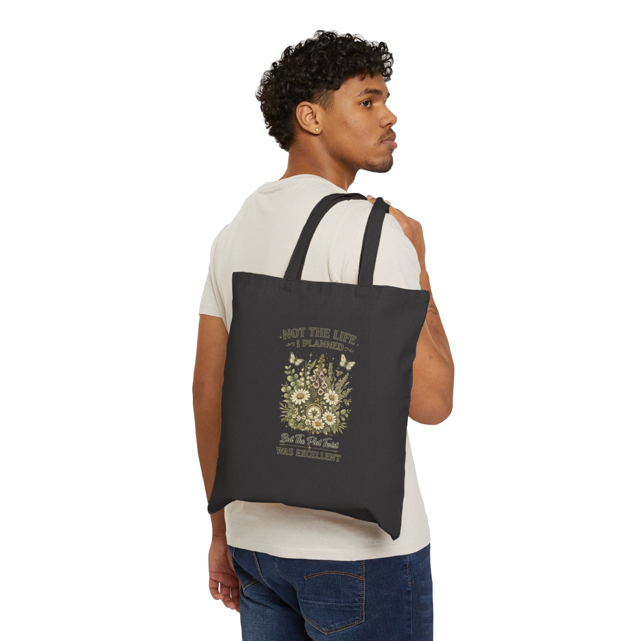 Not the life I plannedCotton Canvas Tote Bag